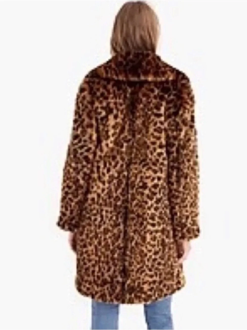 J. Crew Plush Faux-Fur Leopard Teddy Jacket in Rich Brown & Black